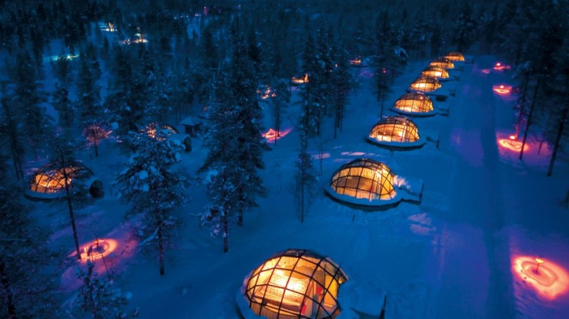 Hotel Kakslauttanen Finland Glass Igloos