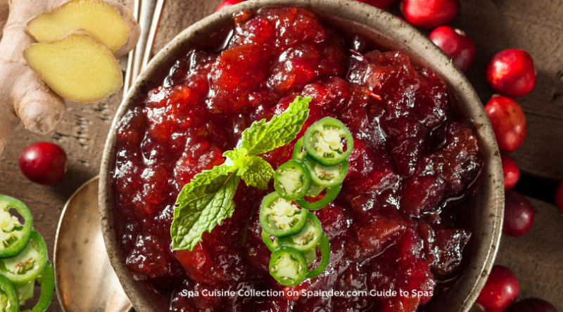 Cranberry Ginger Mint Hot Salsa