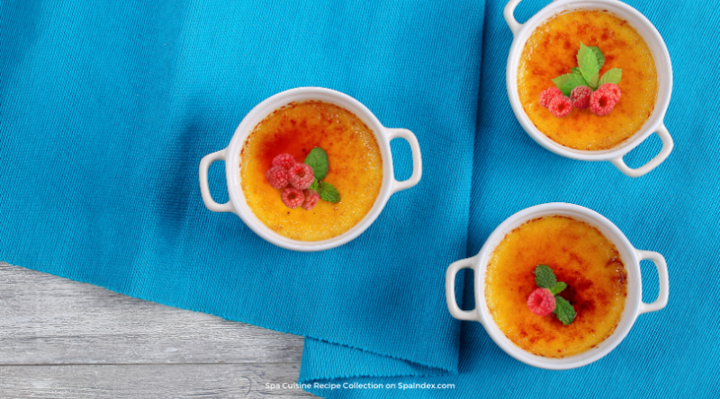 Low Fat Raspberry Custard Brulee