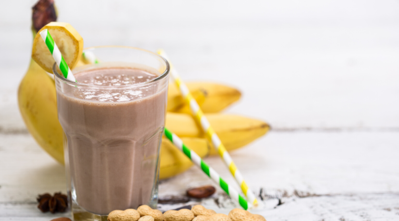 Peanut Butter Banana Chocolate Smoothie