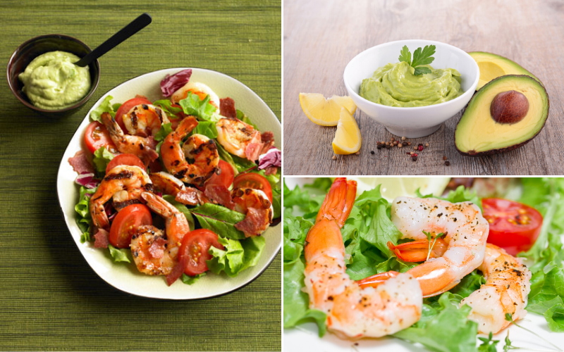 Biggest Loser Prawn Salad with Avocado Aioli