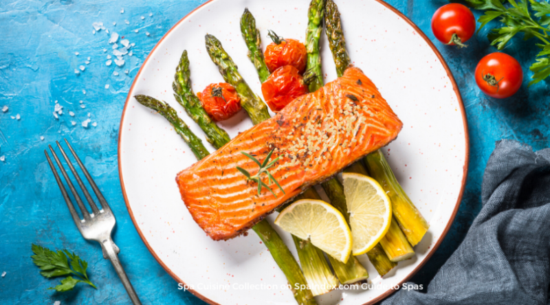 Salmon with Sesame  Asparagus – Eden Health Retreat