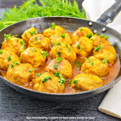 Curried Salmon Meatballs in Coconut Sauce