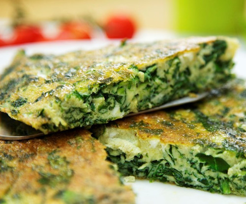 Greens and Herbs Frittata