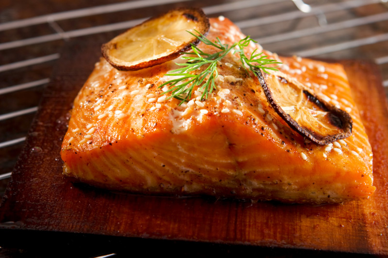 Mountain Trek Cedar Planked Teriyaki Salmon