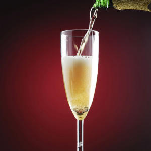 Skip the boozy Egg Nog and choose the Champagne