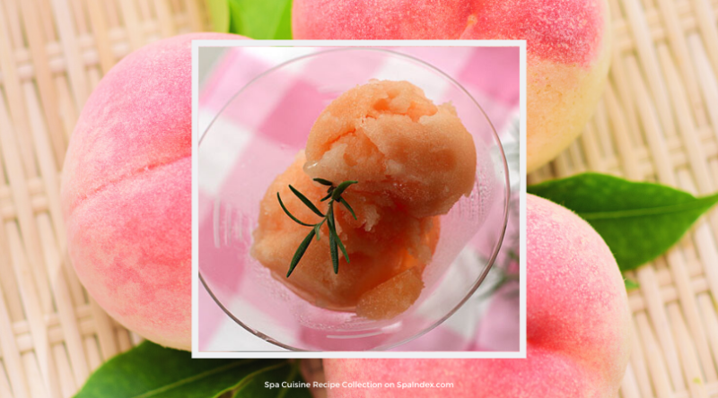 Peach Rosemary Sorbet