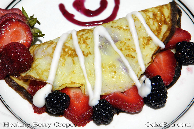 Oaks at Ojai Egg White Berry Crepes