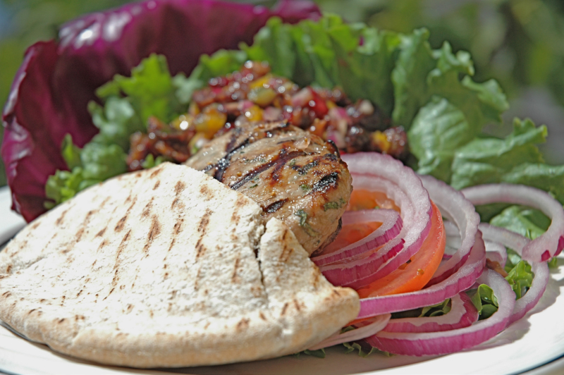 Turkey Burgers with Fig Salsa