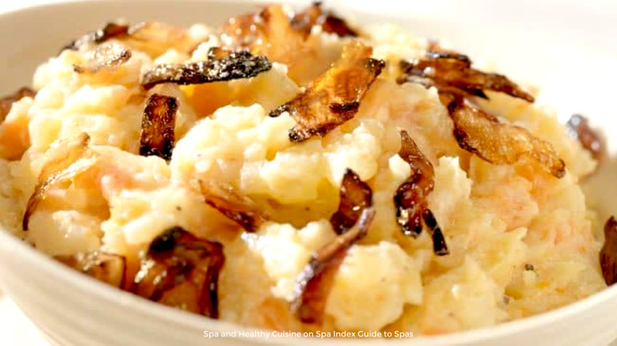 Mashed Potatoes & Turnips with Caramelized Onions