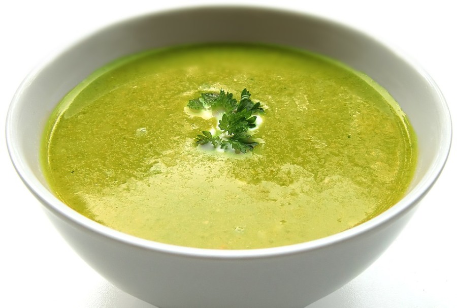 Light Zucchini Pea Soup