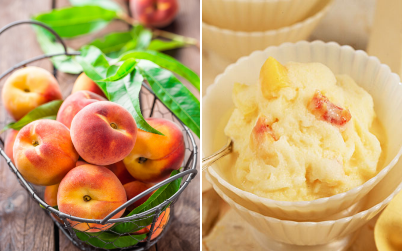 Fat Free Peach Ice Cream