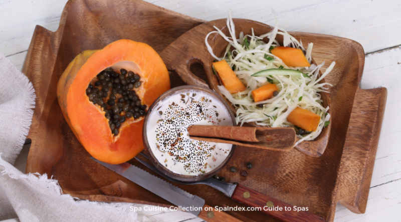 Cucumber Papaya Salad with Poppy Seed Dressing