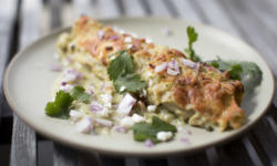 Rainbow Chard Vegetarian Enchiladas – Recipe by Rancho La Puerta