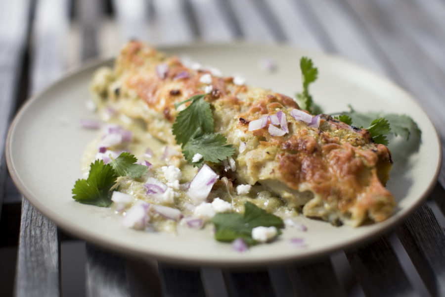 Rainbow Chard Enchiladas