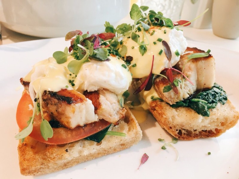 Pushkin's Pork Belly Benedict by Janice C