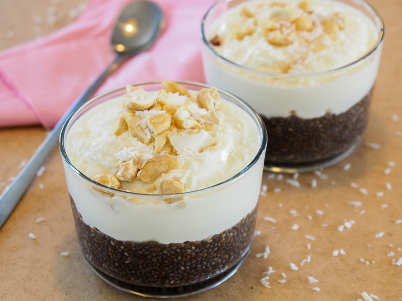 Sugar Free Cheery Coco Chia Parfait