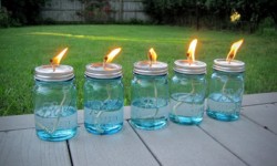 DIY Citronella Mason Jar Lanterns