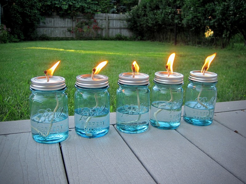 Citronella Mason Jar Lanterns