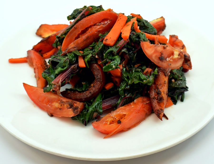 Pritikin Roasted Tomato Chard