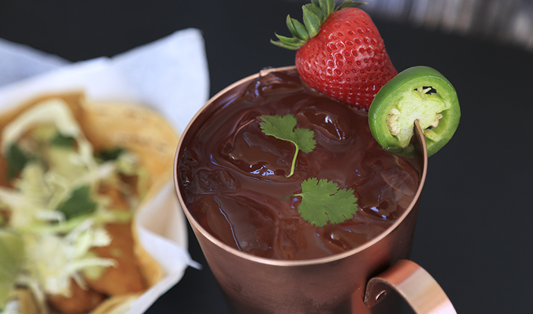 Spicy Strawberry Mule Mocktail