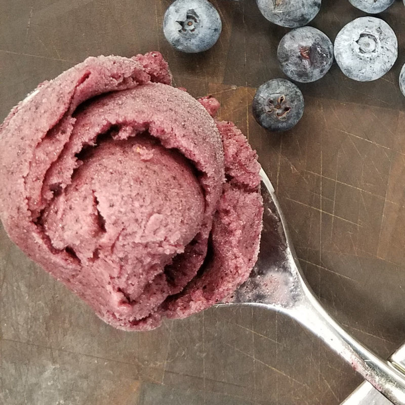 Blueberry Banana Fat Free Ice Cream