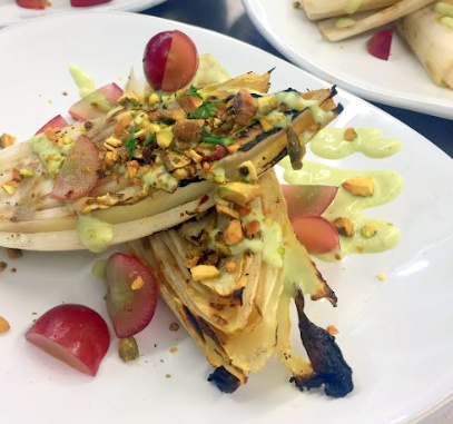 Warm Endive Wedge Salad Skyterra