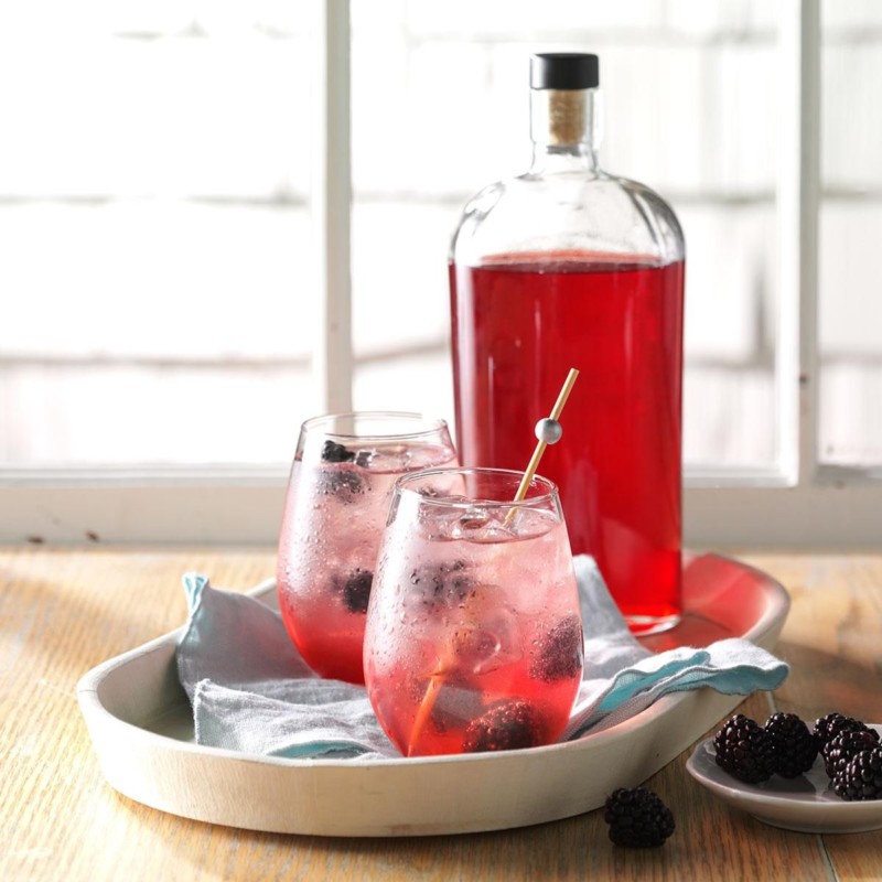 Blackberry Shrub MOcktails