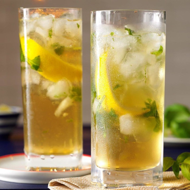 Lemon Basil Mojito Mocktail