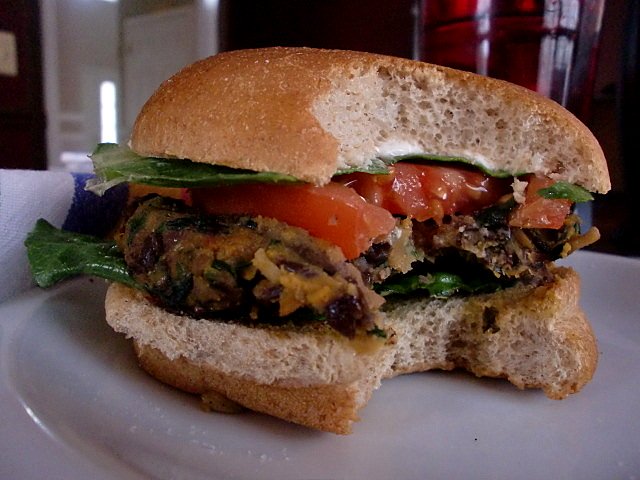 Pritikin Sweet Potato Black Bean Burgers