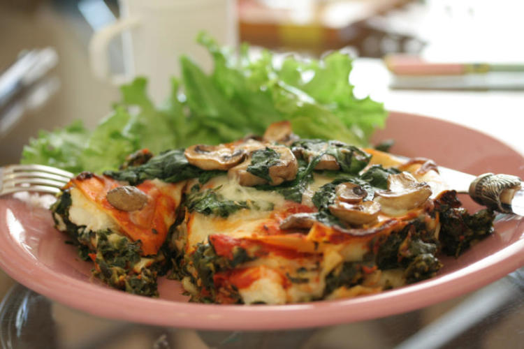 Pritikin Vegetarian Lasagna