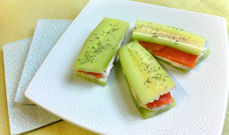 Spa Party Cucumber Sandwiches