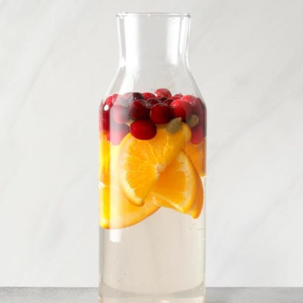 Cranberry Orange Cardamom Infused Spa Water