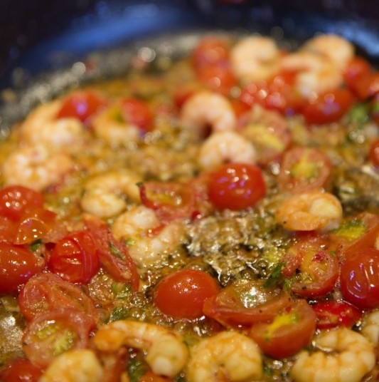 Shrimp Tomato Curry - New Life Hiking Spa