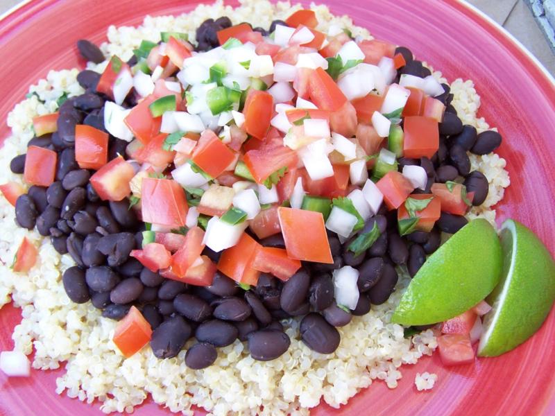 Pritikin Cilantro Quinoa Black Beans