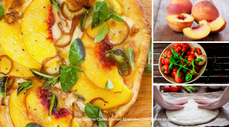 Peach Flatbread Pizza