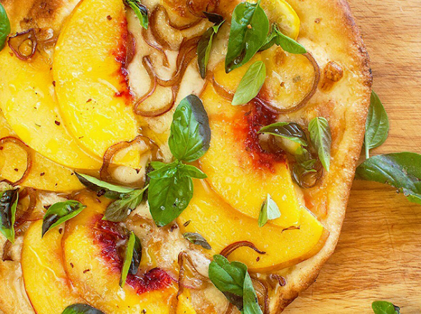 Sweet and Savory Peach Flatbread – Kaiser Thrive