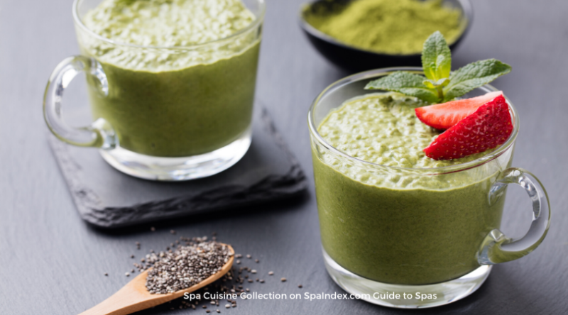 Matcha Coconut Chia Pudding- Kaiser Thrive