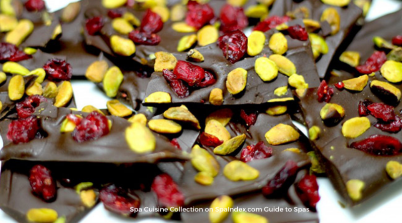 Cherry Pistachio Dark Chocolate Bark