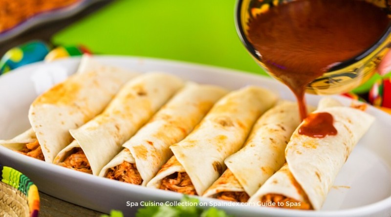 Light Shredded Chicken Enchiladas