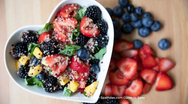 Quinoa Fruit Salad with Herb Dressing