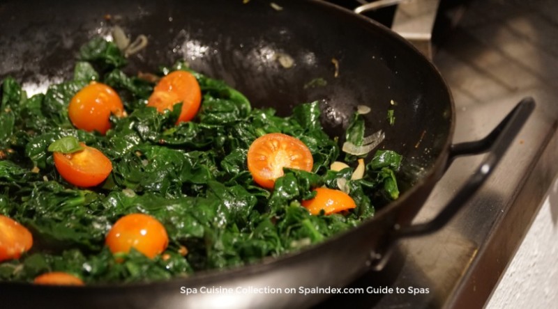 Sauteed Spinach and Roasted Tomatoes