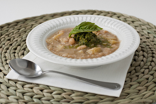 Canyon Ranch White Bean Soup with Pesto